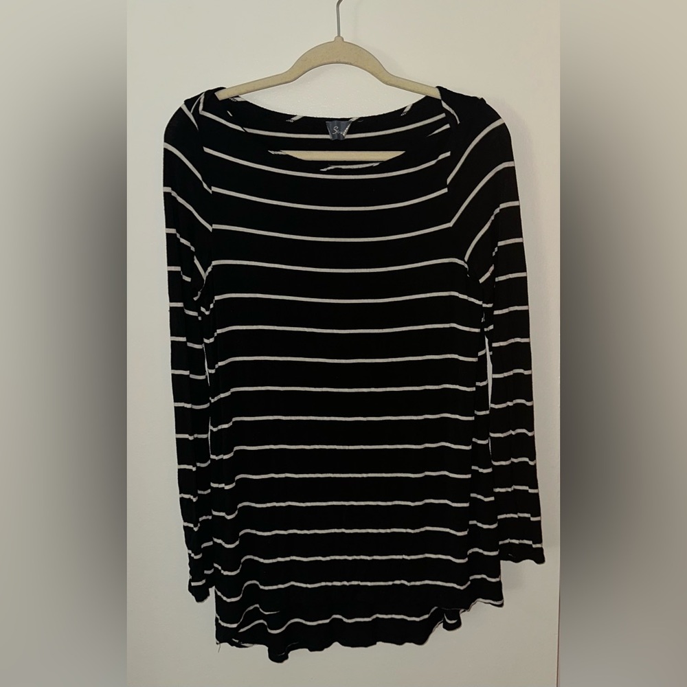 STRAZZI Women’s Chic Striped Long Sleeve Top